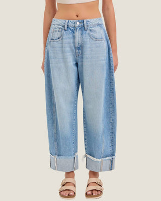 Cello - Jessie: Mid Waisted Barrel Jeans