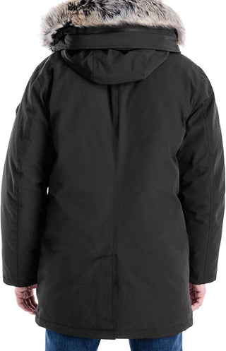 Michael Kors - Men's MMK791896 Heavyweight Hooded Snorkel Parka Coat with Bib