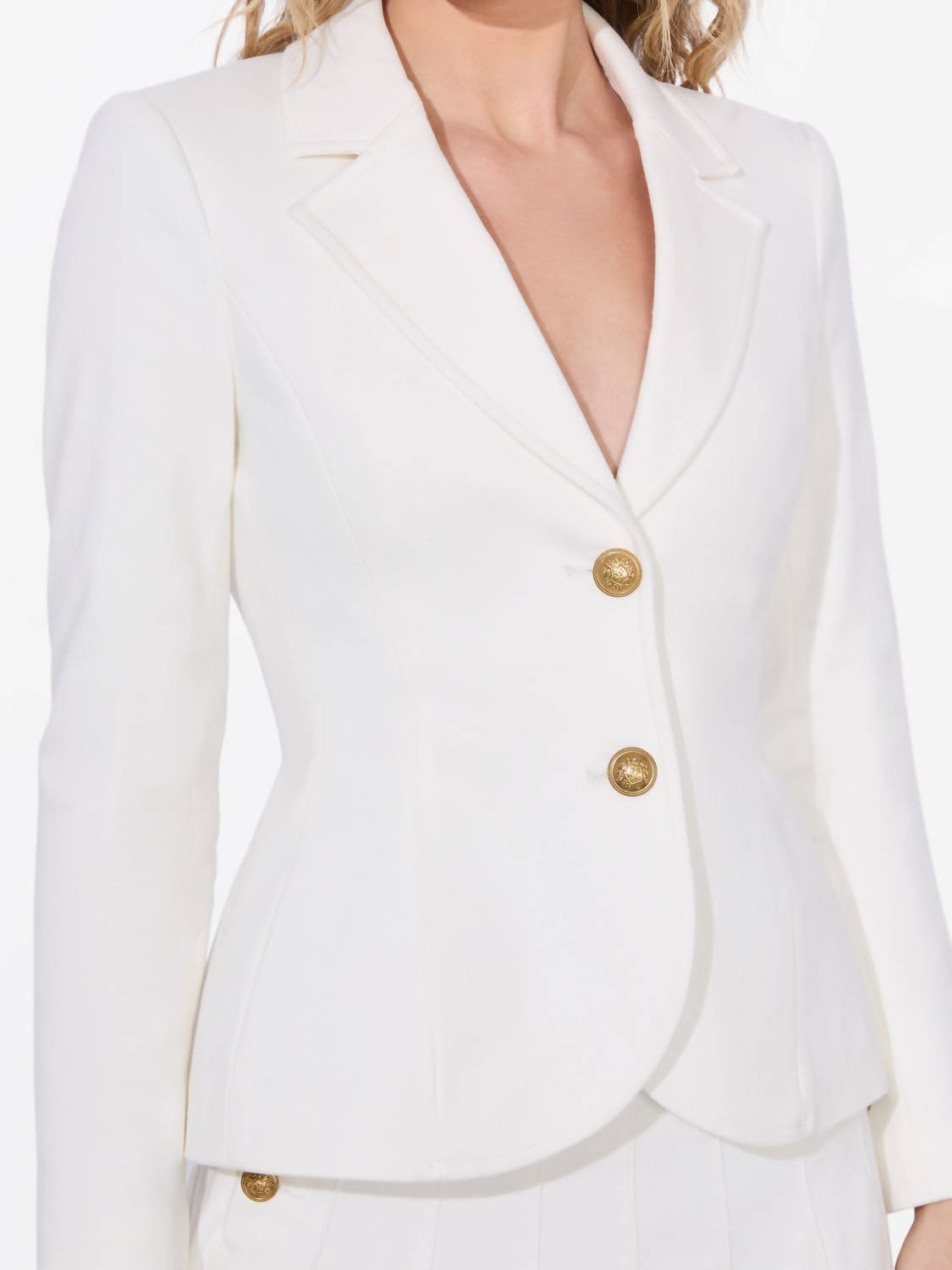 Alice + Olivia - Iana Denim Sculpted Blazer