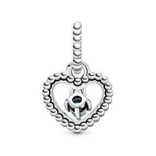 Pandora - March Beaded Heart Dangle Charm
