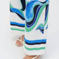 Joseph Ribkoff - Woven Abstract Print Wide Leg Pant