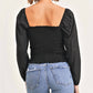 Reset By Jane - Abby Long Sleeve Crop Bustier Top