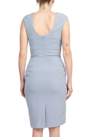 Alberto Makali - Sleeveless Bodycon Solid Stretch Crepe Dress
