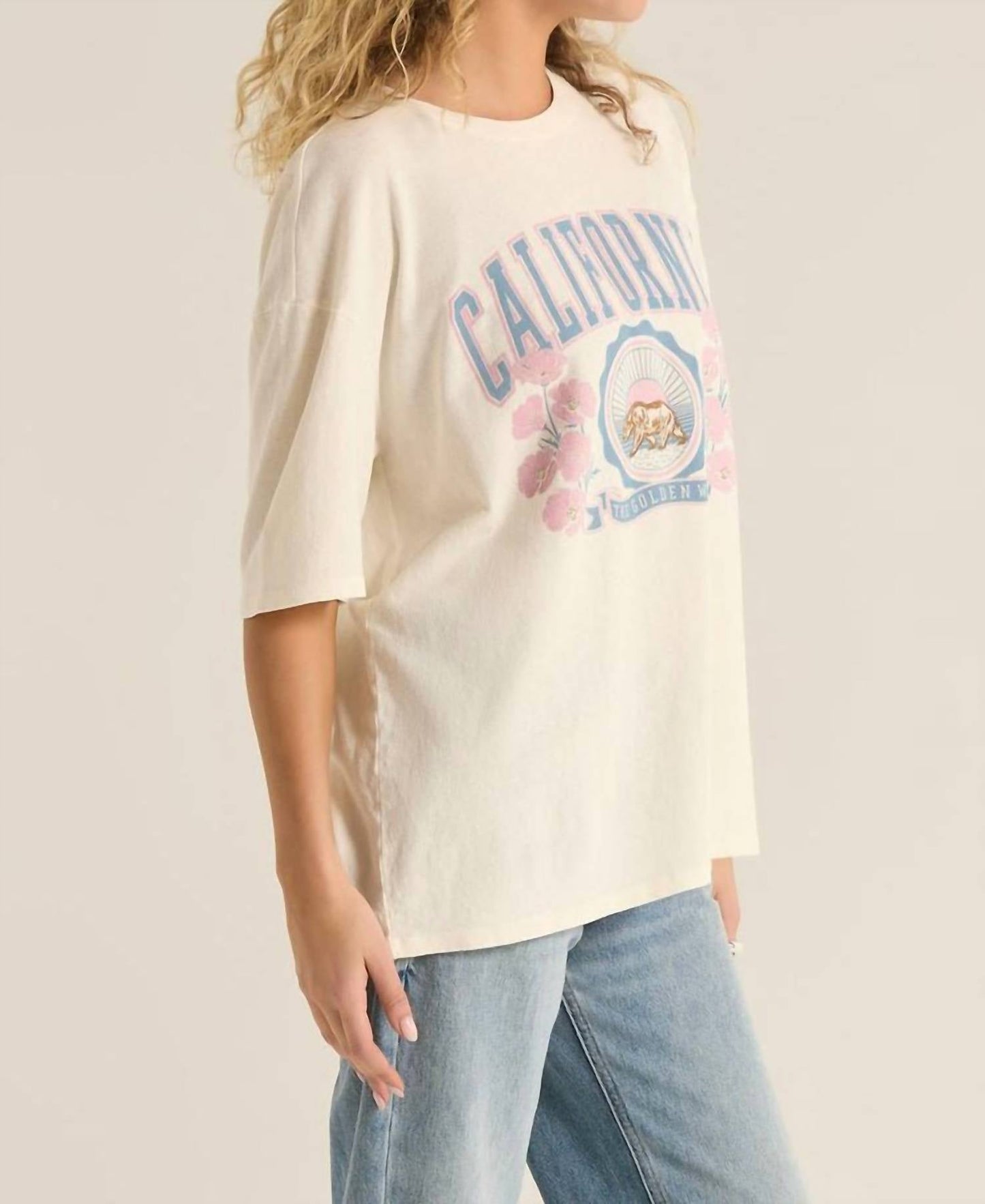 Z Supply - POPPY BEAR SOCAL OVERSIZED TEE