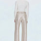 Pistola - Tate High Rise Bowed Wide Leg Jeans