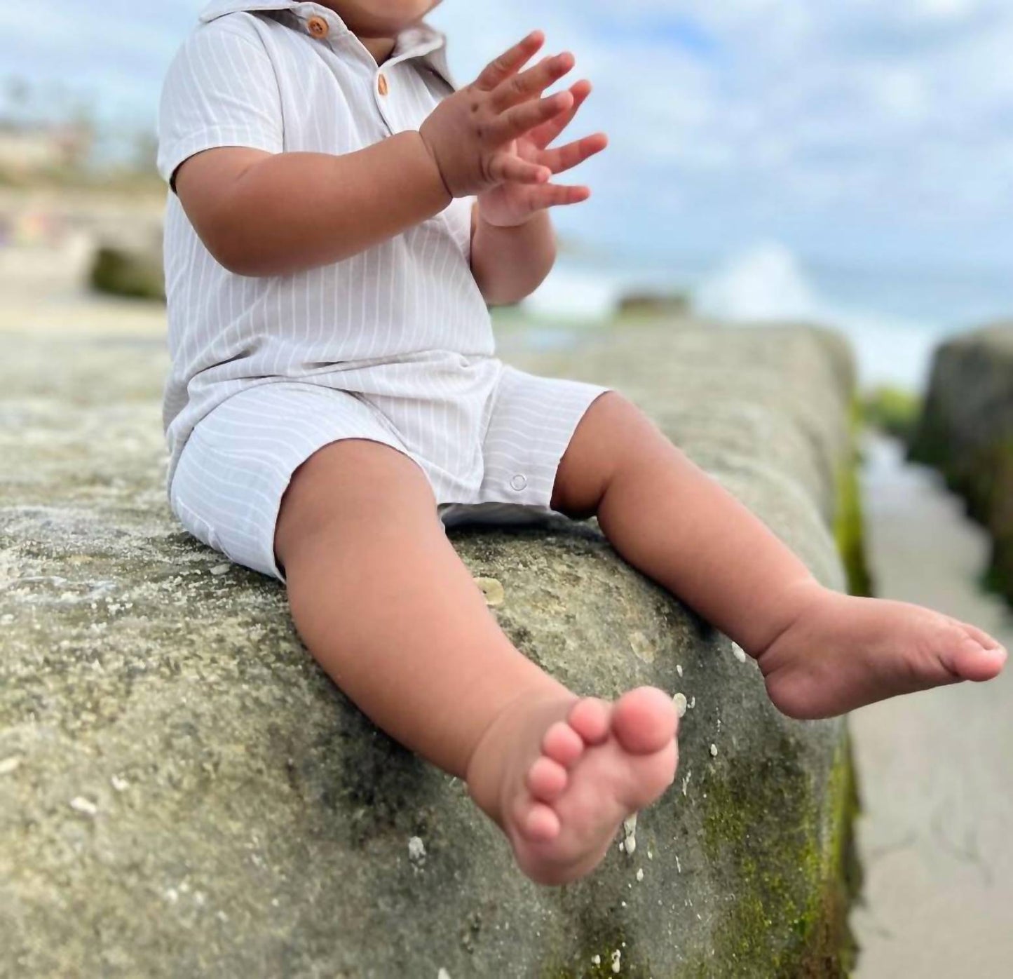 Me & Henry - Sandy Polo Romper