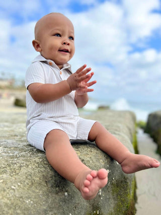 Me & Henry - Sandy Polo Romper