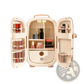 12l Portable Beauty Fridge with Led Display and Rose Gold Accents