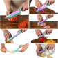 13 Piece Blue Stainless Steel Rainbow Knife Set