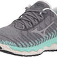 Mizuno Women'S Wave Sky 4 Knit Running Shoes Castlerock Brown Size 11 B Medium Us