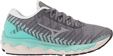 Mizuno Women'S Wave Sky 4 Knit Running Shoes Castlerock Brown Size 11 B Medium Us