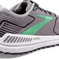Brooks Women'S Ariel '20 Running Shoe, Alloy/Black Pearl/Green
