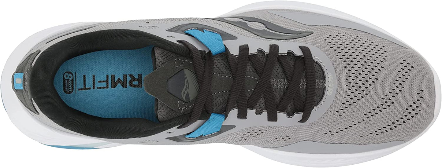 Saucony Men's Guide 15 Running Shoes Alloy/Topaz Size 10 2E Wide US