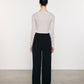 Enza Costa - Silk Knit Long Sleeve Tuck Top
