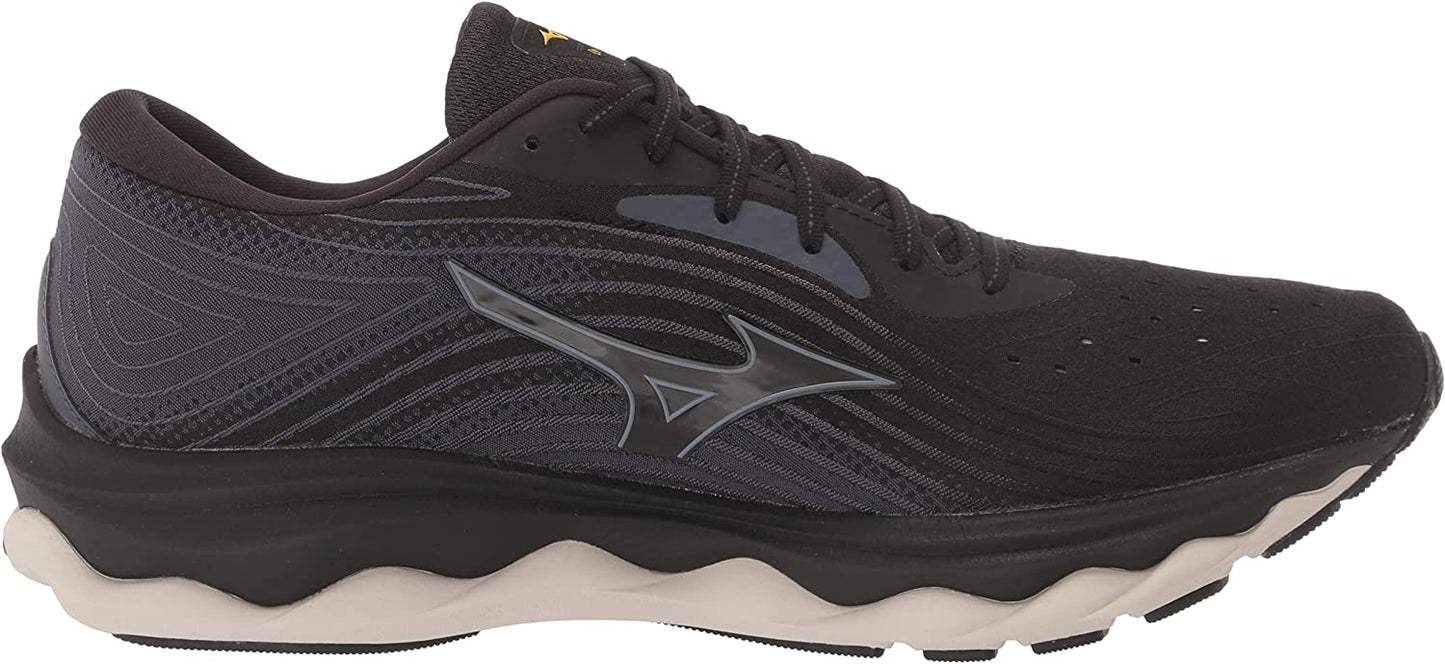 Mizuno Men's Wave Sky 6 Running Shoes Black/Tradewinds Size 9.5 2E Wide US