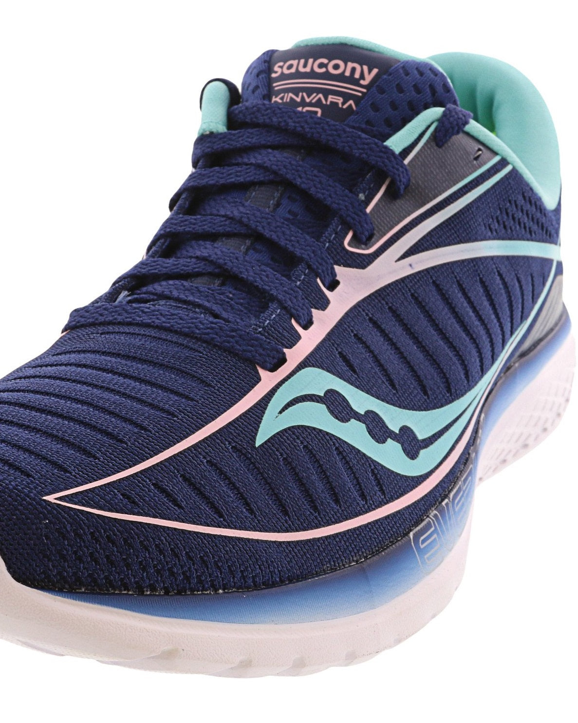 Saucony Women'S Kinvara 10 Running Shoes Navy/Mint Size 11 B Medium Us