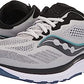Saucony Men'S Ride 14 Running Shoes Fog/Black/Storm Size 10 2E Wide Us