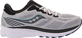 Saucony Men'S Ride 14 Running Shoes Fog/Black/Storm Size 10 2E Wide Us