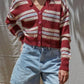 By Together - Stripe Crop Cardigan