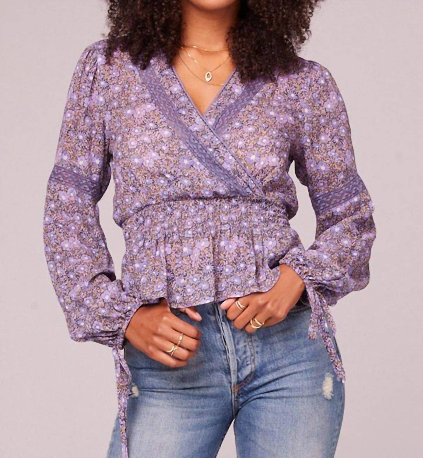 Band Of Gypsies - Floral Long Sleeve Top
