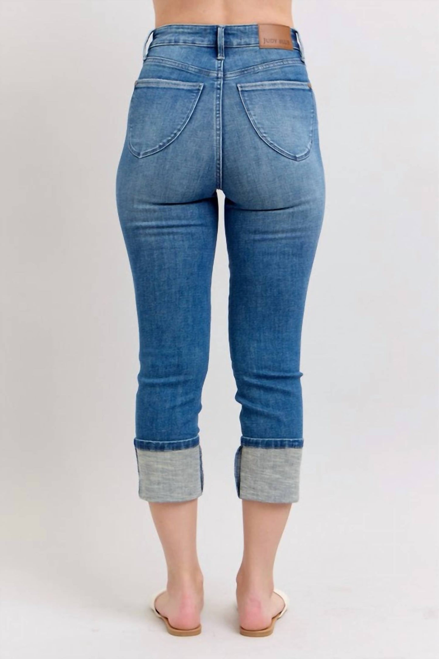 Judy Blue - Skinny Cuff Capris Jeans - Plus