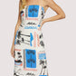 Lost + Wander - Azure Paradiso Strapless Maxi Dress