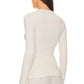 Enza Costa - Textured Rib Long Sleeve Crew Top