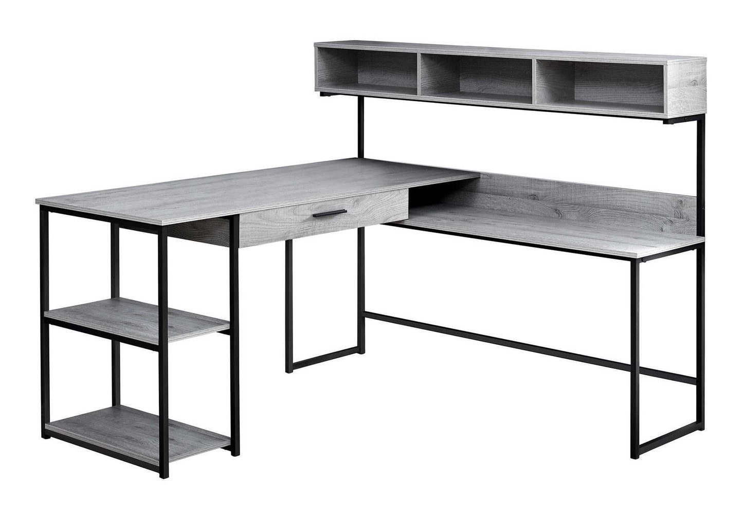 Computer Desk, Home Office, Corner, Storage Drawers, L Shape, Contemporary & Modern