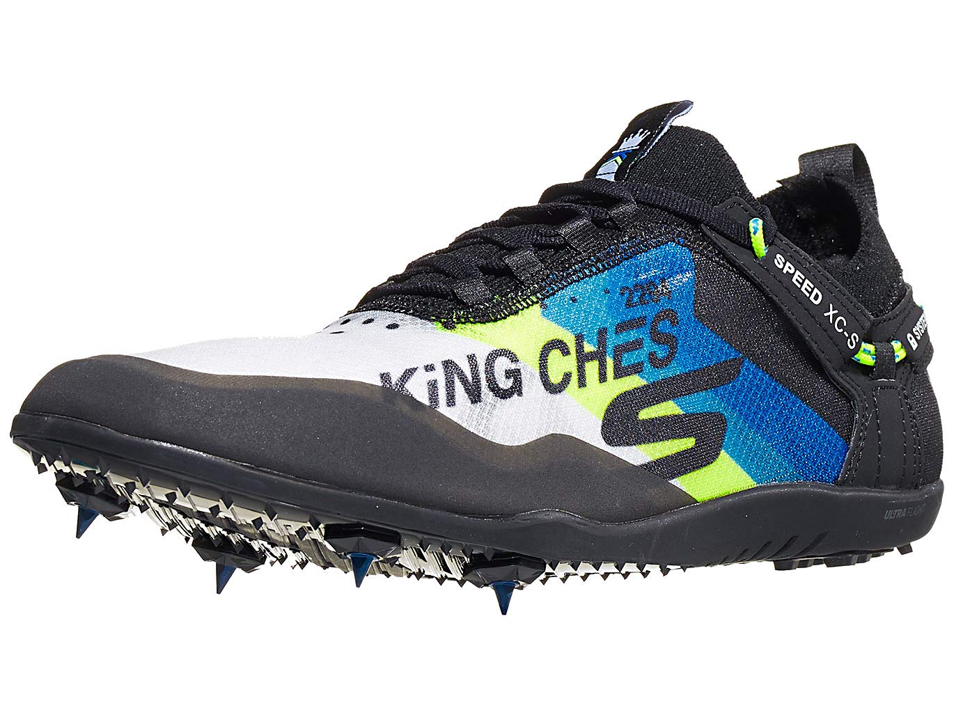 Skechers Men'S Go Run Speed Xc Running Shoes Black/Blue Size 13 D Medium Us