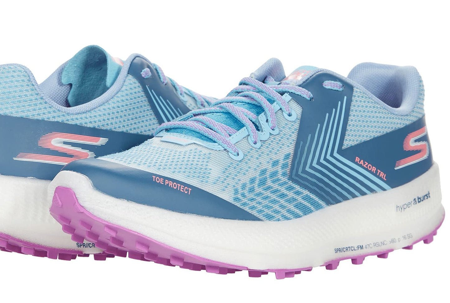 Skechers Women'S Go Run Razor Trl Running Shoes Blue/Purple