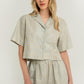 Greek Archaic Kori - Cross Cropped Short Sleeve Shirt