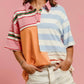 Bibi - Striped Color Block Pullover Shirt