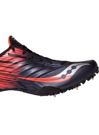 Saucony Men'S Spitfire 5 Xc Running Shoes Gun Met/Viz Red Size 13 D Medium Us