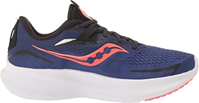 Saucony Men'S Ride 15 Running Shoes Sapphire/Vizired Red