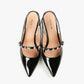 All Black - Women's Tiffany Princess Sling Back Heel