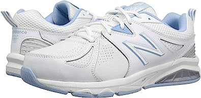 New Balance Women'S 857 V2 Cross Trainers, White/Light Blue