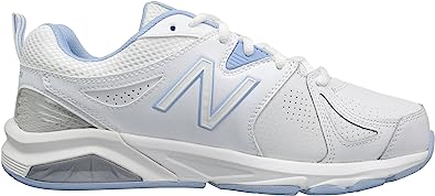 New Balance Women'S 857 V2 Cross Trainers, White/Light Blue