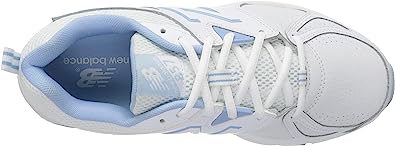 New Balance Women'S 857 V2 Cross Trainers, White/Light Blue