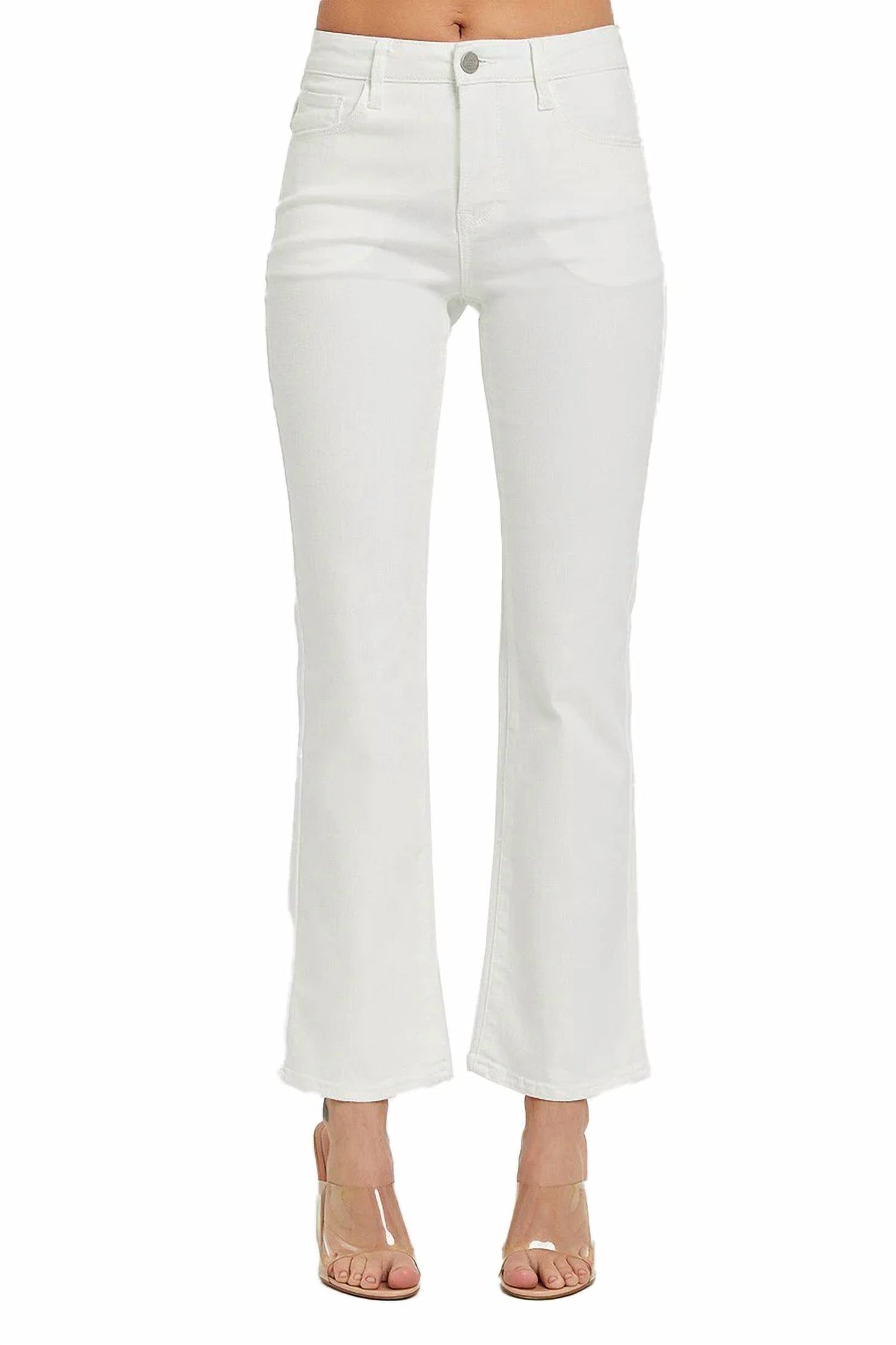 Risen - Mid Rise Ankle Boot Cut Jeans