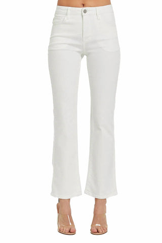 Risen - Mid Rise Ankle Boot Cut Jeans