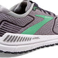 Brooks Women'S Ariel '20 Running Shoe, Alloy/Black Pearl/Green