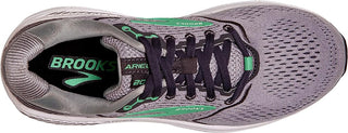 Brooks Women'S Ariel '20 Running Shoe, Alloy/Black Pearl/Green