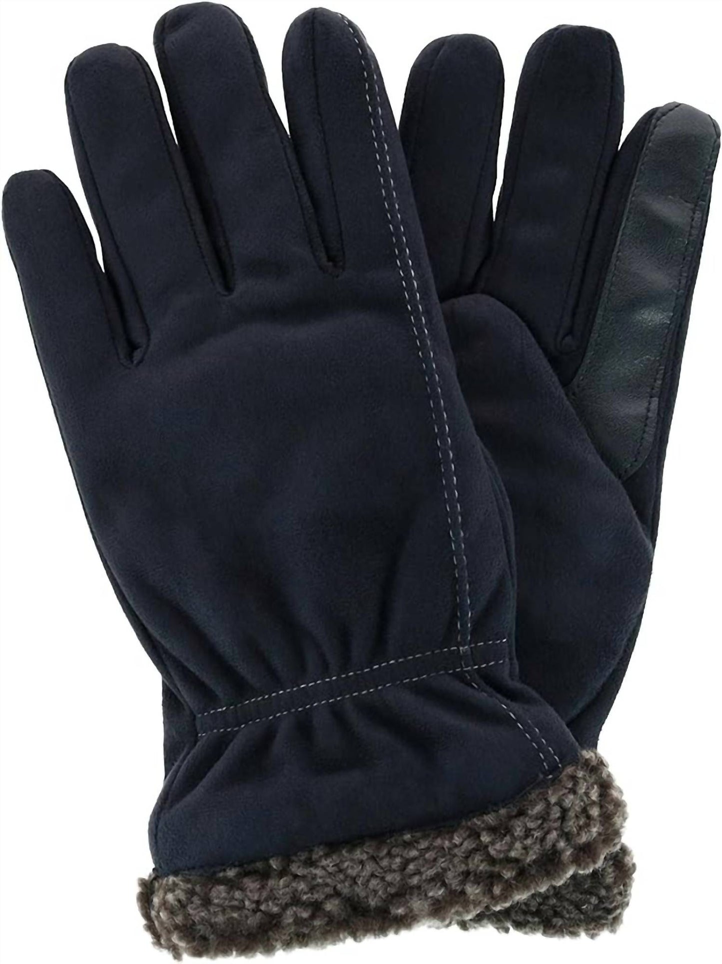 Isotoner - Men’s Recycled Microsuede and Berber Glove