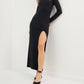 2.7 August Apparel - Cut Out Long Sleeve Maxi