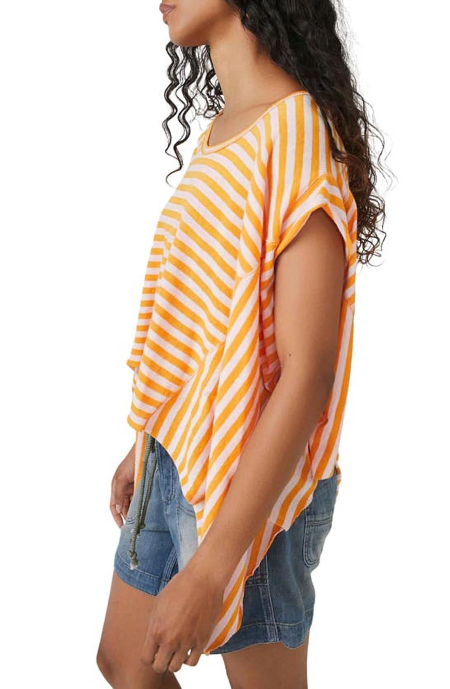 Free People - STRIPED ANGEL TEE