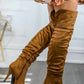 Surelymine - Women's Unmatchable Pointy Slouchy Knee And Thigh High Boots