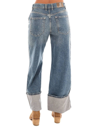 Free People - Final Countdown Cuffed Mid Rise Jeans