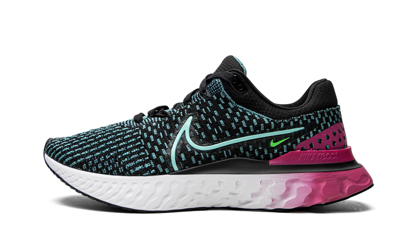 Nike Women'S React Infinity Fk 3 Running Shoes Black/Turquoise