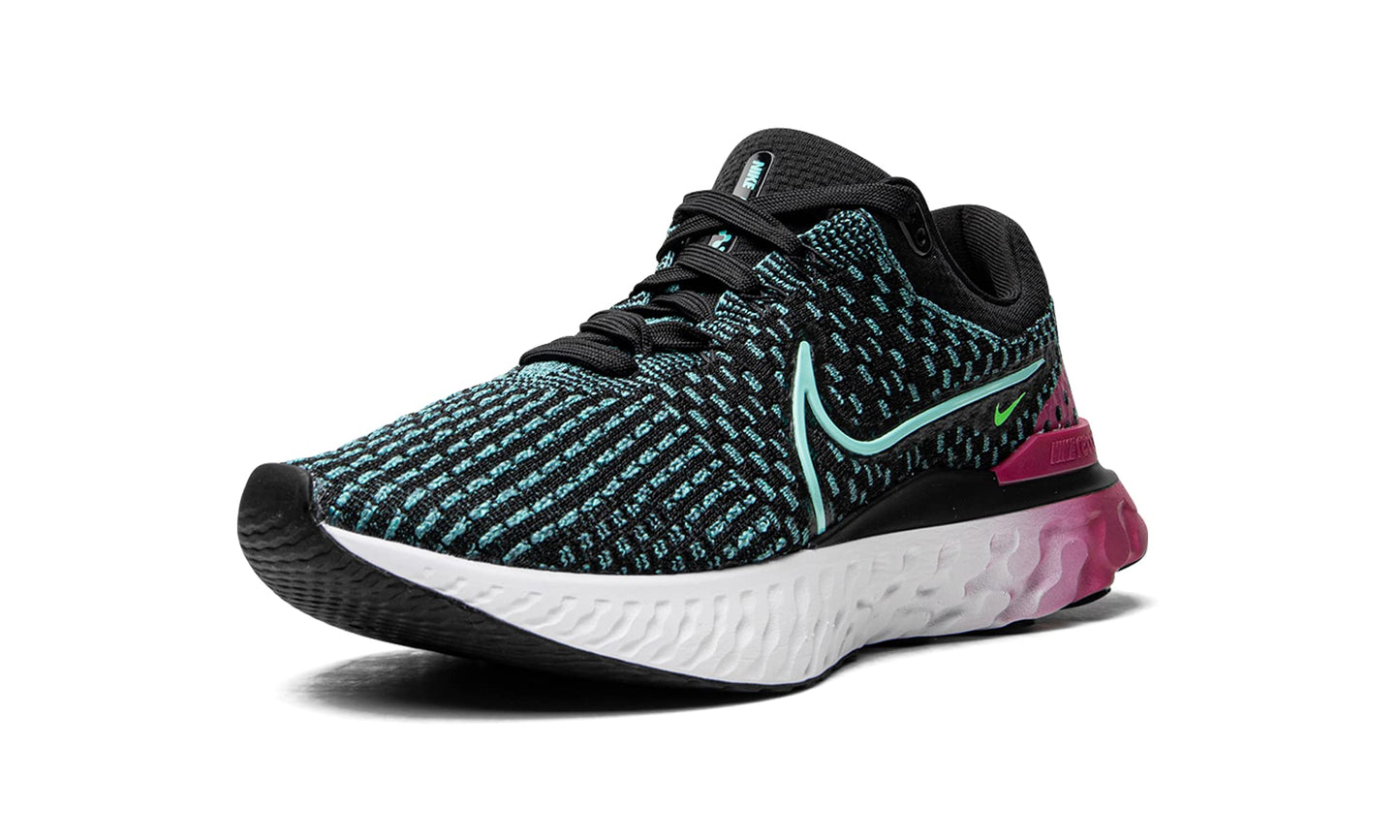 Nike Women'S React Infinity Fk 3 Running Shoes Black/Turquoise