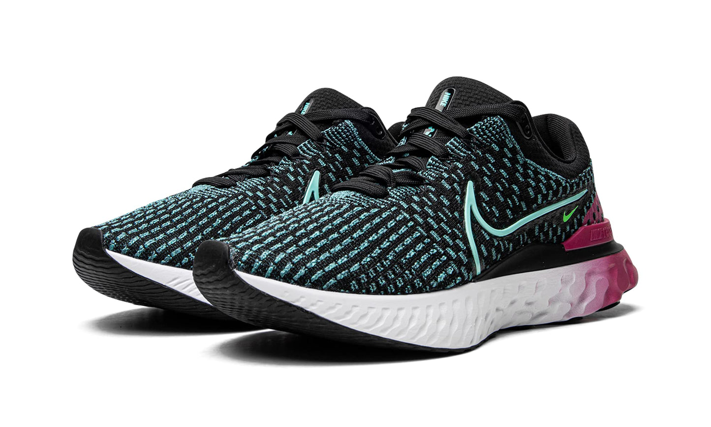 Nike Women'S React Infinity Fk 3 Running Shoes Black/Turquoise